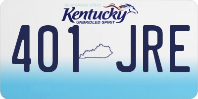 KY license plate 401JRE