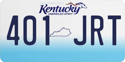 KY license plate 401JRT