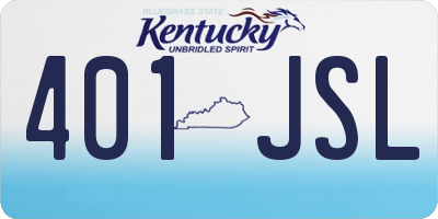 KY license plate 401JSL