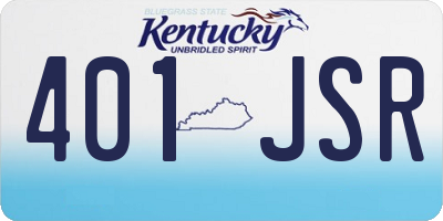 KY license plate 401JSR
