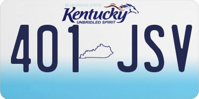 KY license plate 401JSV