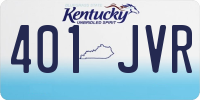 KY license plate 401JVR