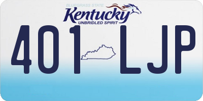 KY license plate 401LJP