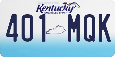 KY license plate 401MQK