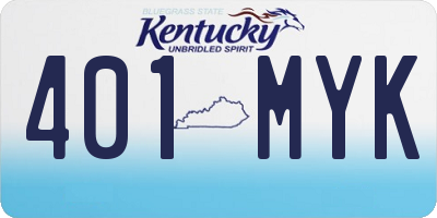 KY license plate 401MYK