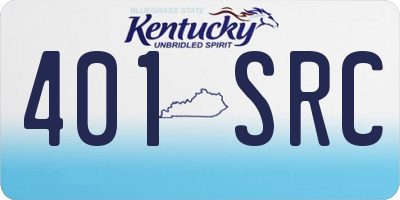 KY license plate 401SRC