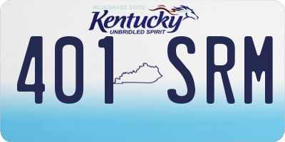 KY license plate 401SRM