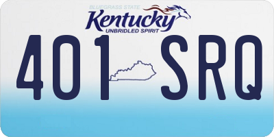KY license plate 401SRQ