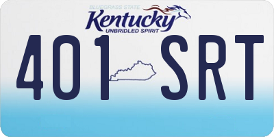 KY license plate 401SRT