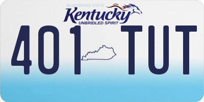 KY license plate 401TUT