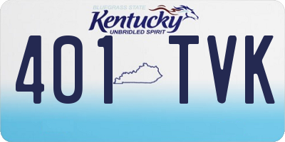 KY license plate 401TVK