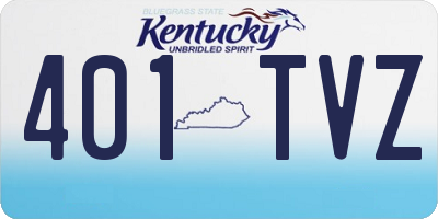 KY license plate 401TVZ