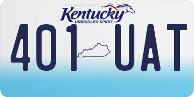 KY license plate 401UAT
