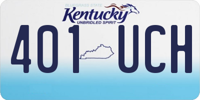 KY license plate 401UCH
