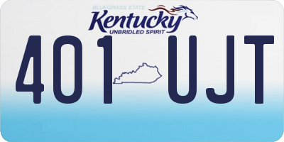 KY license plate 401UJT