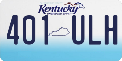 KY license plate 401ULH