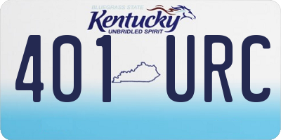 KY license plate 401URC