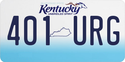 KY license plate 401URG