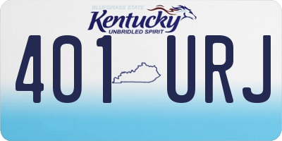KY license plate 401URJ
