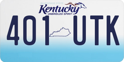 KY license plate 401UTK