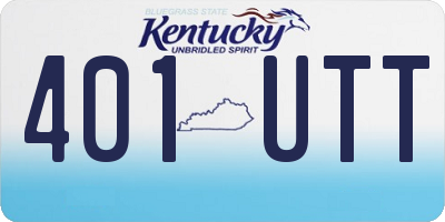 KY license plate 401UTT
