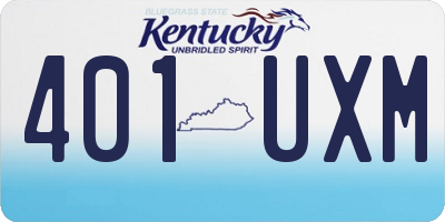 KY license plate 401UXM