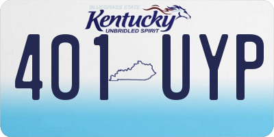 KY license plate 401UYP