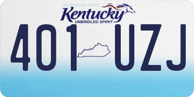 KY license plate 401UZJ