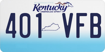 KY license plate 401VFB