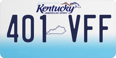 KY license plate 401VFF
