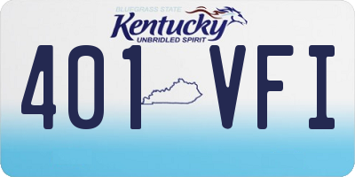 KY license plate 401VFI