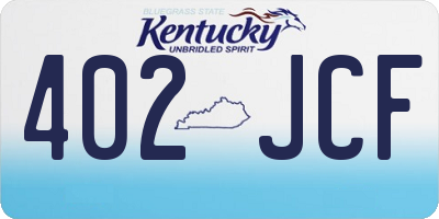 KY license plate 402JCF