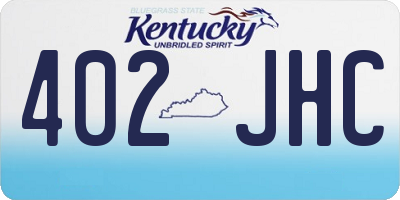 KY license plate 402JHC
