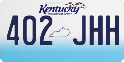 KY license plate 402JHH