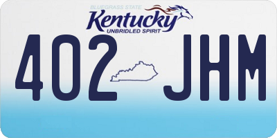 KY license plate 402JHM