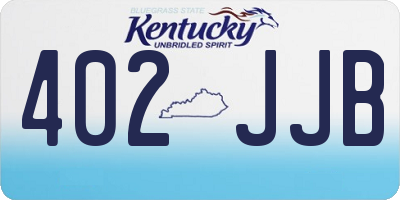 KY license plate 402JJB