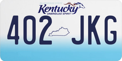 KY license plate 402JKG
