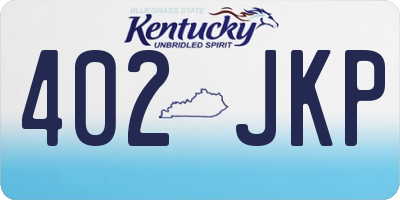 KY license plate 402JKP