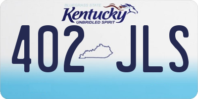 KY license plate 402JLS
