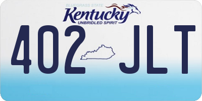 KY license plate 402JLT