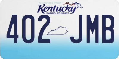 KY license plate 402JMB