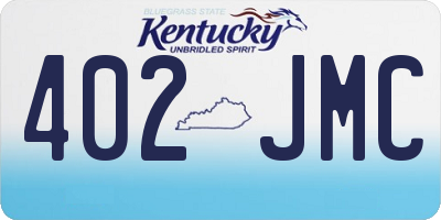 KY license plate 402JMC