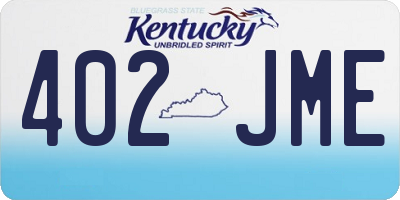 KY license plate 402JME