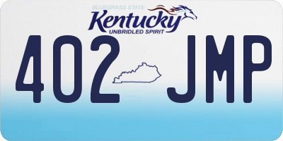 KY license plate 402JMP
