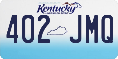 KY license plate 402JMQ