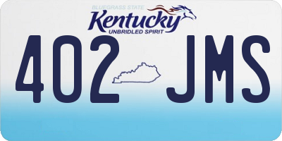 KY license plate 402JMS