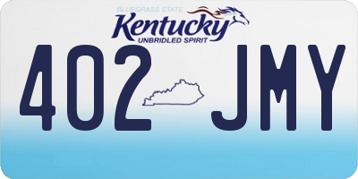 KY license plate 402JMY