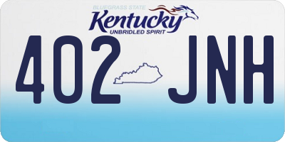 KY license plate 402JNH