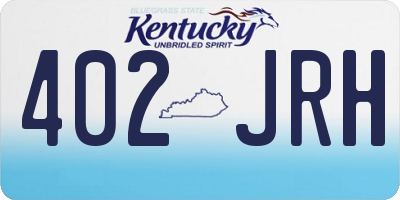 KY license plate 402JRH