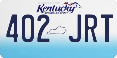 KY license plate 402JRT